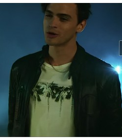 My Fault 2023 Gabriel Guevara (Nick) Black Leather Jacket